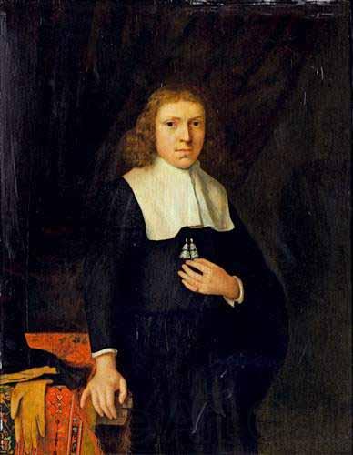 Jacobus Vrel Portrait of a gentleman Norge oil painting art